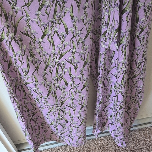 Happy X Nature Womens Med Jumpsuit Purple Viscose Boho Casual Coquette Cottage - Picture 2 of 9